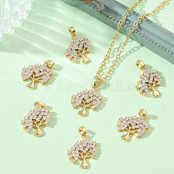 Pendentifs en laiton Shegrace avec zircon cubique transparent&nbsp;XGRQ3K646-559G