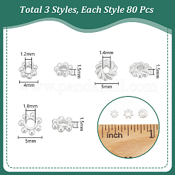 240 шт. 3-х стилевая стойка для покрытия бусин из цинкового сплава FIND-UN0006-86S