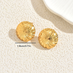 Полукруглые серьги-гвоздики из нержавеющей стали PB2657