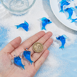 6 шт. светящиеся стеклянные подвески&nbsp;GLAA-HS0001-20