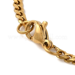 Panzerkette aus Messing mit klarem Zirkonia und Sternbild-Anhänger für Damen&nbsp;LS-NJEW-U010-01G-09