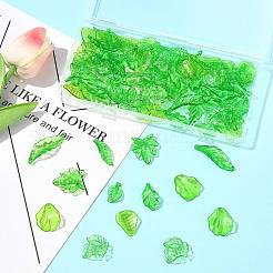 80шт 8 стиля прозрачные акриловые подвески OACR-FS0002-34