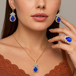 2 цветные серьги-капли с застежкой-молнией SJEW-HY0001-22A