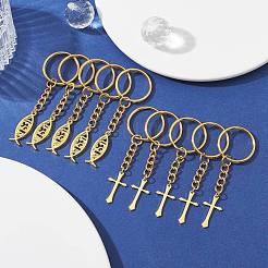 Брелок из латуни и сплава в тибетском стиле&nbsp;KEYC-JKC00555-02