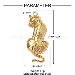 Anhänger aus Edelstahl 304&nbsp;SA-OY002-06G-01