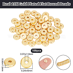 100 шт. Латунные бусины KK-BBC0012-14B