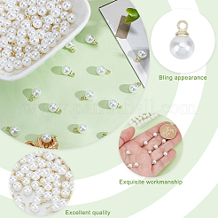 150pcs pendentifs en perles d'imitation en plastique abs&nbsp;SACR-HY0001-10