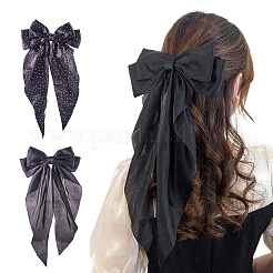 2 шт. 2 стильных заколки-бантики из полиэстера/ткани для женщин и девочек&nbsp;DIY-TA0011-57