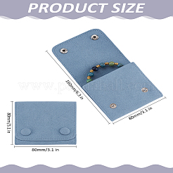 1 шт. мешочки для хранения ювелирных изделий из микрофибры с латунной кнопкой&nbsp;ABAG-LP0001-09