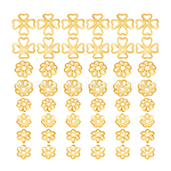 48 шт. 4 стиля 925 колпачка для бусин из стерлингового серебра&nbsp;STER-PH0003-97