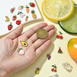 18шт 18 стиля подвески из сплава с эмалью ENAM-YW0004-45