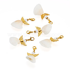 Украшения из ракушек ангелов и акриловых подвесок HJEW-TA00199