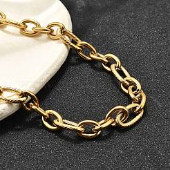 Ожерелья из нержавеющей стали 304 с цепочкой из троса NJEW-R023-11G