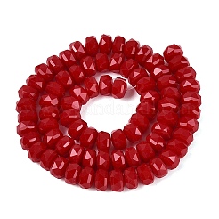 Chapelets de perles en verre opaques&nbsp;GLAA-Q114-01A-B04
