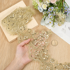 5 Yards Polyester-Blumen-Nähornament&nbsp;DIY-HY0003-31C