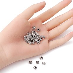 Тибетском стиле сплав Шарики прокладки&nbsp;TIBEB-YW0001-07