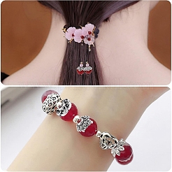 150 шт. 15 стиля тибетских сплавных бусин-цветочков&nbsp;FIND-YW0007-29