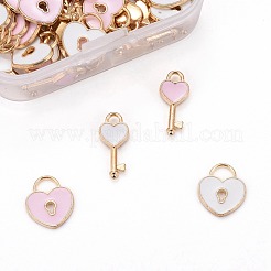 80шт 4 стиля сплава эмалевые подвески ENAM-LS0001-11LG