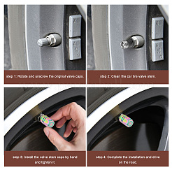 Колпачки клапанов шин с шестигранной головкой из алюминиевого сплава&nbsp;AJEW-WH0329-19