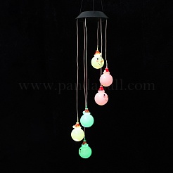 Светодиодный колокольчик снеговика на солнечных батареях HJEW-I009-12