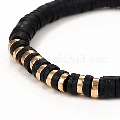 Браслеты из бисера хеши из полимерной глины ручной работы&nbsp;BJEW-JB05303-05