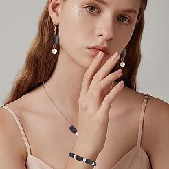 2 нить бусины из натурального вулканического камня G-NB0002-19