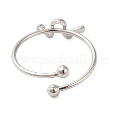 Открытое кольцо-манжета из нержавеющей стали марки 304&nbsp;RJEW-M167-07P