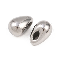 304ステンレスペンダント  ティアドロップチャーム  ステンレス鋼色  22x14x15mm  穴：7.5x4.5mm&nbsp;LS-STAS-P437-09P