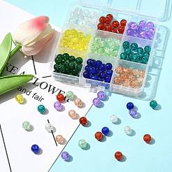 180шт. набор стеклянных бусин с эффектом кракле CCG-FS0001-03