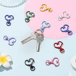 40 шт. 10-цветные поворотные застежки из цинкового сплава с покрытием для выпечки&nbsp;FIND-SP0004-88