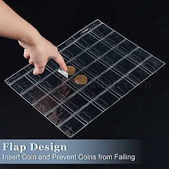 Страницы для переплета коллекции монет из ПВХ DIY-WH0430-349