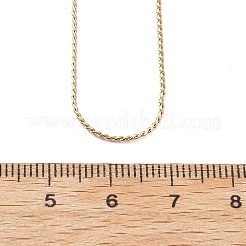 1 мм 304 нержавеющая сталь змеевидные цепочки ожерелья для женщин и мужчин NJEW-T016-11G