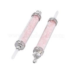 Quartz rose naturel gros pendentifs pointus&nbsp;G-F650-C07