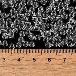 Стеклянные бусины прозрачных цветов&nbsp;SEED-P007-02A-11