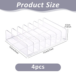 4 espositore per ombretti in plastica con 7 griglie&nbsp;AJEW-WH0752-766