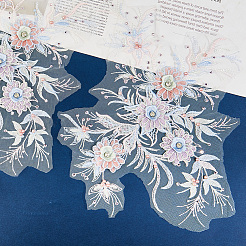 Полиэстер акрил стразы аппликация вышивка АБС пайетки FIND-WH20019-165A-05