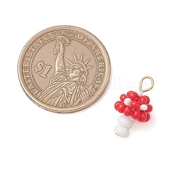 Подвески в виде грибов из бисера&nbsp;PALLOY-MZ01205