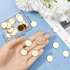 30 шт. оправы для кабошонов из нержавеющей стали 304&nbsp;STAS-BBC0004-67C-G