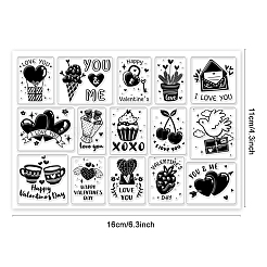 Timbri trasparenti in plastica pvc personalizzati&nbsp;DIY-WH0448-0381