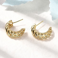 Серьги-гвоздики из циркония EJEW-P322-08G