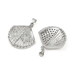 Латунные микро проложить кубического циркония подвески&nbsp;KK-C093-07P