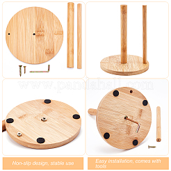 Вращающийся прядильщик деревянной пряжи DIY-WH0319-19