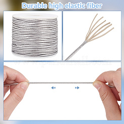 Резиновый эластичный шнур для бусин длиной 30 м. EW-WH0020-02