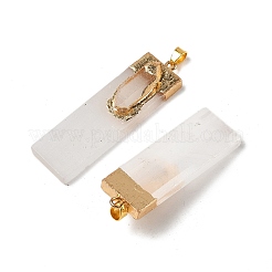 Большие подвески из натурального кварца и селенита&nbsp;G-H084-09G-01