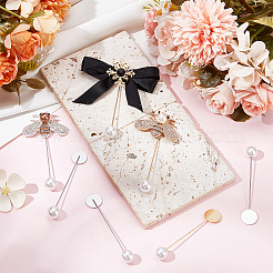 60 набор 2-х цветных круглых латунных значков для лацканов KK-SC0004-98