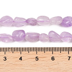 Нити бусин из натурального лавандового аметиста&nbsp;G-K395-B09-01