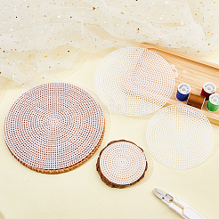 40 шт. 4-х видов пластиковых сетчатых холстов DIY-DC0002-54