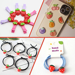 Кабошоны из непрозрачной смолы&nbsp;RESI-ME0001-16