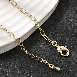 3 mm lange Messing-Kabelkettenhalsketten für Damen&nbsp;NJEW-F366-01B