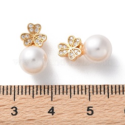 Латунные микропаве прозрачные подвески с фианитом KK-L227-004G